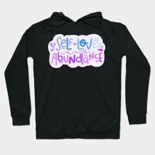 Self Love and Abundance - purple and blue Hoodie